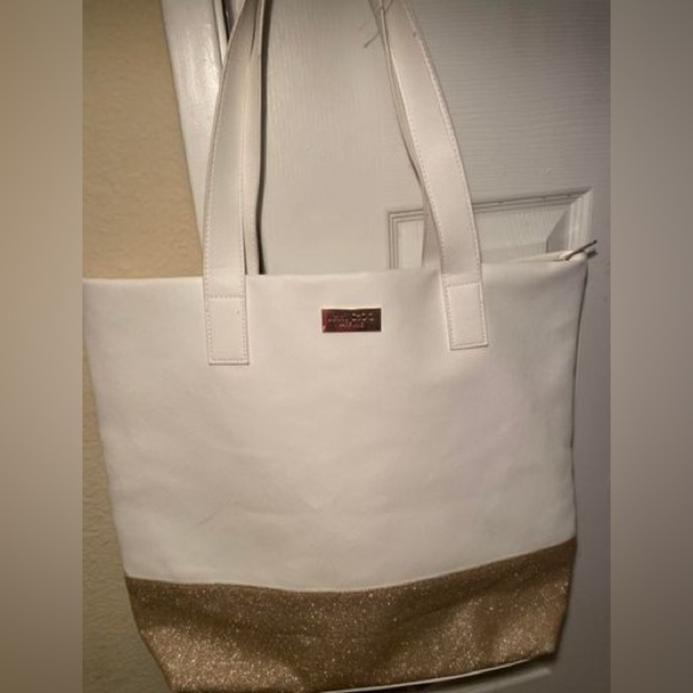 Jimmy Choo Tote Bag White and gold - Picture 1 of 1